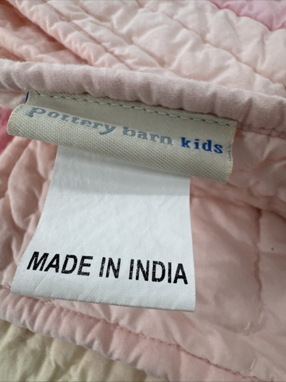 Pottery Barn Kids Pink Crib Bedding 5 Piece Set Patchwork Flowers Quilted Y2K - Picture 13 of 16